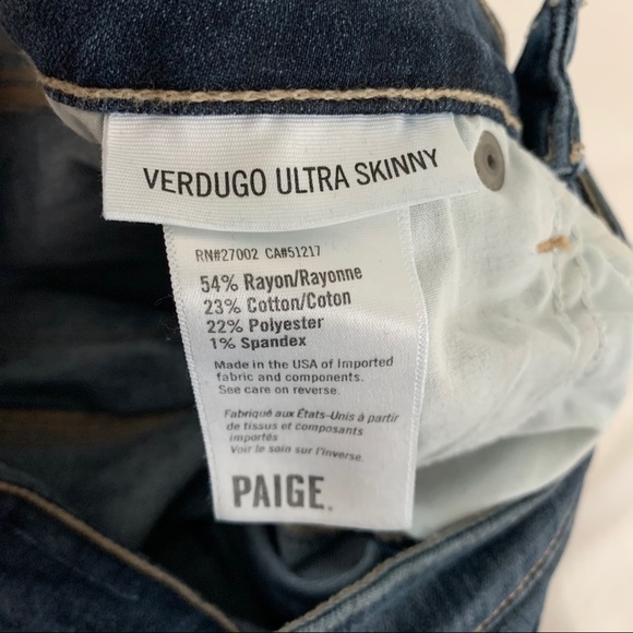 Paige Verdugo Ultra Skinny Jeans in Silas - Picture 7 of 7
